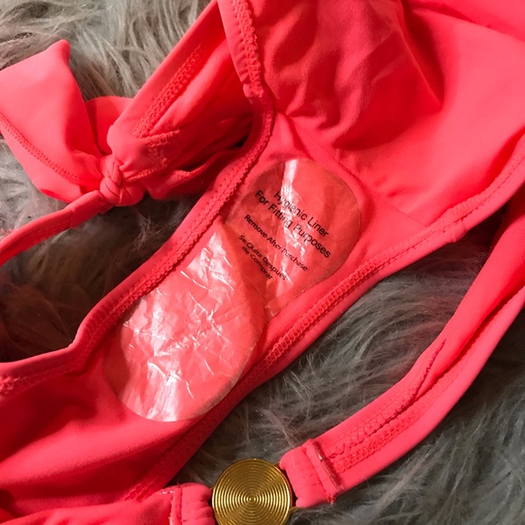 NWOT Pink Bikini with Jewels - Picture 7 of 8